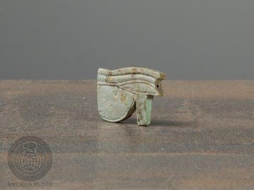 Oude Egypte, late periode Faience Udjat-Oog (Oog van Horus)