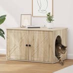 vidaXL Kattenhuis Sonoma 85 x 55 x 50,5 cm Bewerkt hout, Dieren en Toebehoren, Katten-accessoires, Verzenden, Nieuw