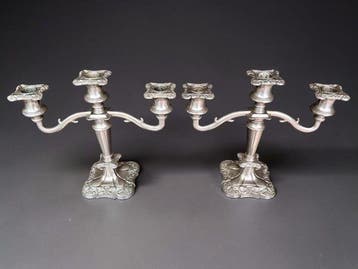 Grenadier Silversmiths - Kandelaber grote set - Verzilverd
