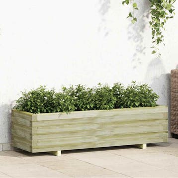 vidaXL Plantenbak verhoogd rechthoekig 120x40x30 cm hout, Verzenden, Nieuw