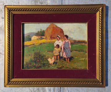 Cosimo Privato (1899 – 1971) - Scena campestre (1948)