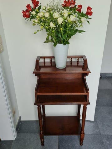 Tafel - vintage Franse telefoontafel, bijzettafel,