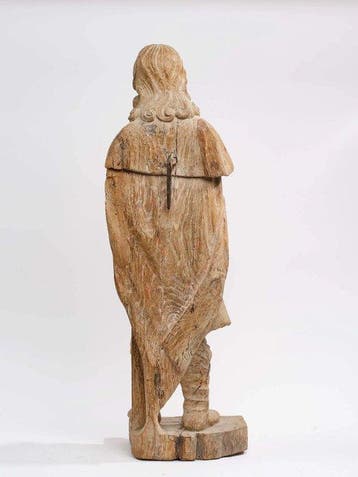 Sculpture, Saint Roch, XVIIème siècle - 75 cm - Bois