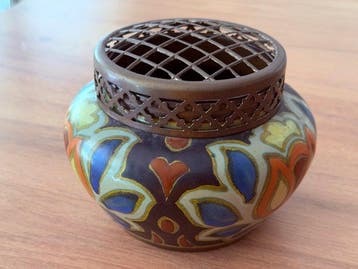 gouda - Pot de fleurs - pot pourri - Faïence fine - Vase