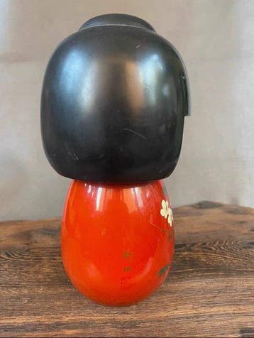 Sakiyama - Sculpture, Sosaku Kokeshi Dolls - 15.8 cm - Bois