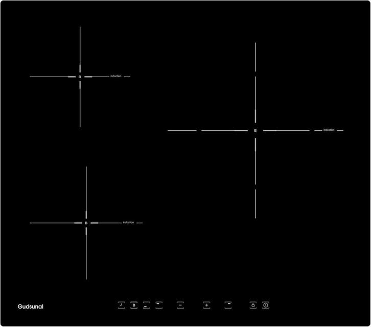 Gudsunal Kookplaat | OP = OP | Touch-bediening, Elektronische apparatuur, Fornuizen, Inbouw, 3 kookzones of minder, Warmhoudplaat