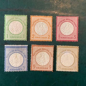 Empire allemand 1872 - Groot Brutschield toutes les valeurs, Gestempeld
