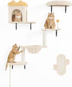 2dekans | Yaheetech Klimwand Voor Katten - 4-Delig - Met, Dieren en Toebehoren, Katten-accessoires, Ophalen of Verzenden, Nieuw