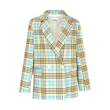OttodAme • geruite blazer • 34 (IT40), Kleding | Dames, Maat 42/44 (L), Verzenden, Blauw, Ottod'ame
