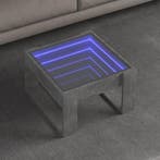 vidaXL Salontafel met Infinity LED 50x53x30 cm betongrijs, Verzenden, Nieuw