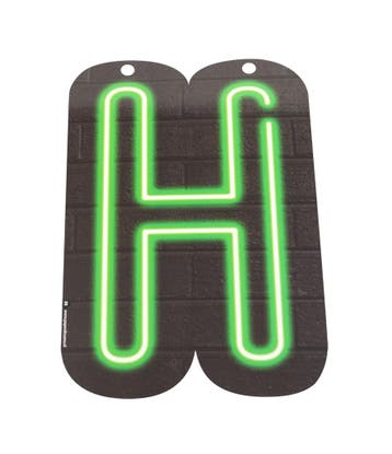 Neon Letter H 24cm, Verzenden, Nieuw