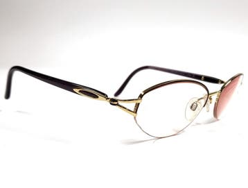 Vintage Silhouette 6566 brilmontuur paars en goud,, Verzenden, Nieuw