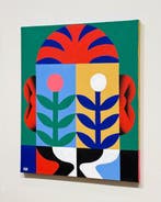 Bilel Hallem (1994) - Il Fleure, peinture originale
