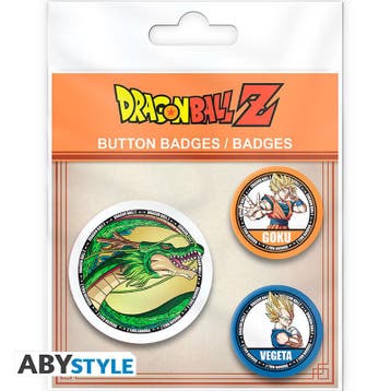 Dragon Ball Goku, Vegeta & Shenron Badge Pack (3x), Ophalen of Verzenden, Nieuw