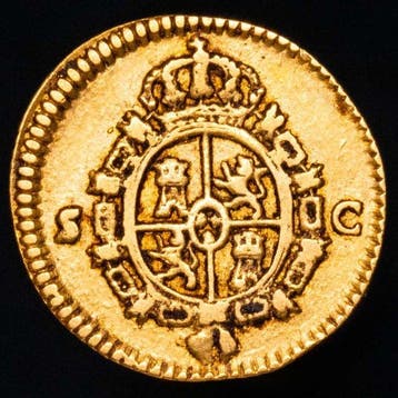 Spanje. Carlos III. Medio Escudo Acuñado en la ceca de