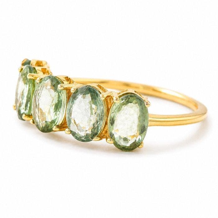 Zonder minimumprijs - Ring - 14 karaat Geel goud - 2.50ct., Handtassen en Accessoires, Ringen