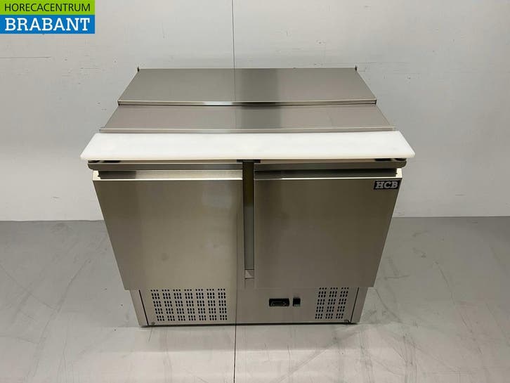 Acier inoxydable HCB Saladette Etabli réfrigéré 2 portes 1/1, Zakelijke goederen, Horeca | Keukenapparatuur, Verzenden