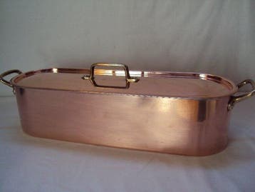 Tournus 1 Poissonnière cuivre aluminium - Serveerset voor