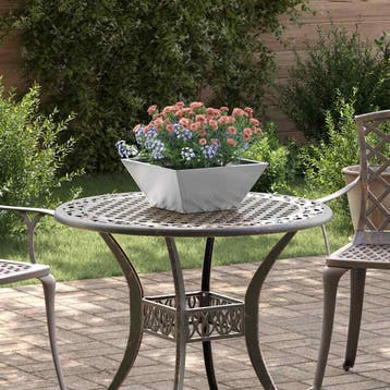 vidaXL Plantenbak 5 st zilver 35 x 35 x 15 cm Roestvrij, Verzenden