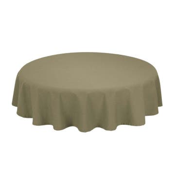Tafelkleed Rond Olive Groen 178cm Ø - Treb SP, Huis en Inrichting, Verzenden, Nieuw, Overige kleuren, Tafelkleed of Tafelzeil