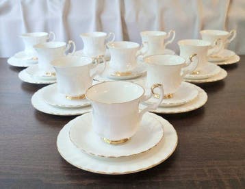 Royal Albert - Service à café (30) - Val Dor - Porcelaine -