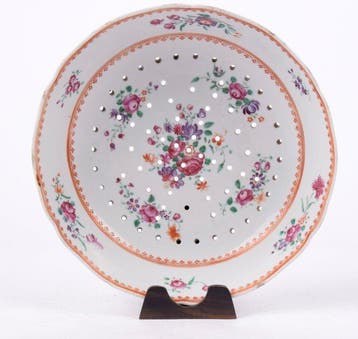 Edmé Samson - Plateau - Porcelaine