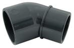 Coude en PVC à 45 degrés conique 50/40 mm x 50 mm, Ophalen of Verzenden, Neuf