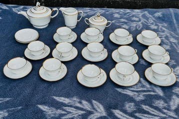 Sachsenbach Bavaria - Tafelservies - Porselein, Goud -