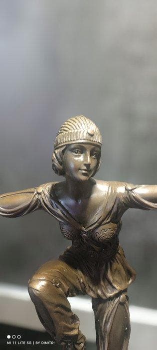 P. Laurel - Sculpture, Magnifique Sculpture Art Déco –