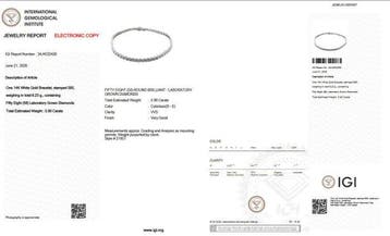 Sans prix de réserve - Bracelet de tennis - 14 carats Or