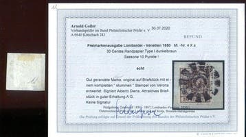 Anciens États italiens - Lombardie-Vénétie 1850 - Le rare
