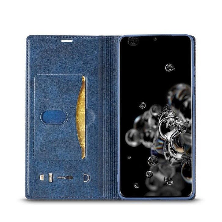 DrPhone Imeeke  1 - Pashouder - PU leer - Magnetische Flip -, Télécoms, Téléphonie mobile | Housses, Coques & Façades | Samsung