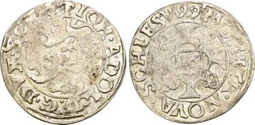 1/16 taler, daalder, Doppelschilling 1599 Schleswig Holst..., Verzenden, België