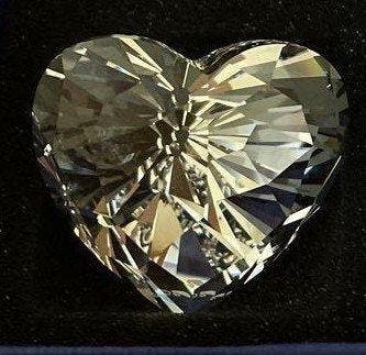 Swarovski - Hartvormig kristallen ornament met originele, Antiquités & Art, Curiosités & Brocante