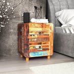 vidaXL Nachtkastje 43x33x51 cm massief gerecycled hout, Verzenden, Nieuw