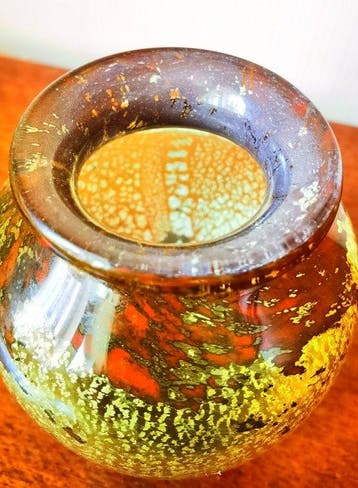 Muller Frères - Vase - vitrail - Deut XXe siècle, Antiquités & Art