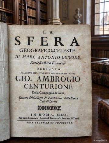 Marc Antonio Guigues - La Sfera Geografico-Celeste - 1700