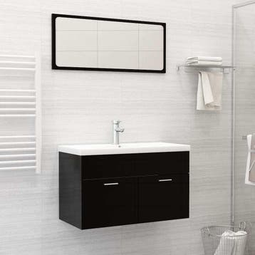 vidaXL Inbouwwastafel met kraan 81x39x18 cm keramiek wit, Verzenden, Nieuw