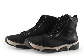 Rieker Veterboots in maat 42 Zwart, Kleding | Dames, Schoenen, Verzenden, Zwart, Overige typen, Gedragen