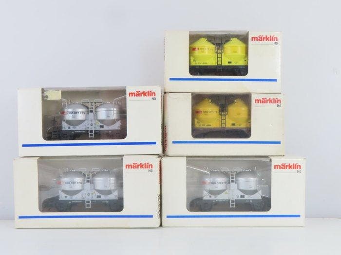 Märklin H0 - 4759/47612 - Modeltrein goederenwagonset (5) -, Hobby & Loisirs créatifs, Trains miniatures | HO