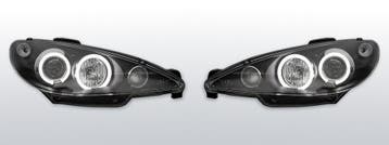 Koplampen geschikt voor Peugeot 206 02- + S16 (98-01)  Halo, Verzenden, Nieuw, Peugeot