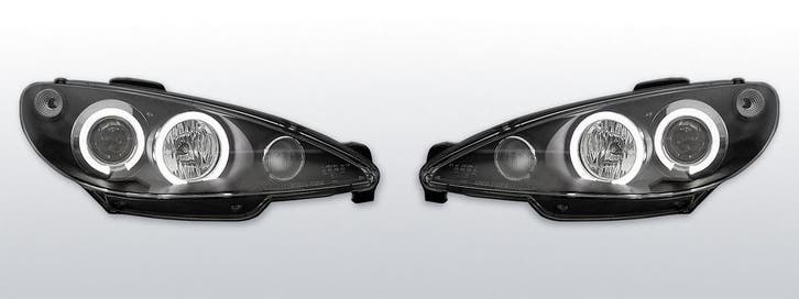 Koplampen geschikt voor Peugeot 206 02- + S16 (98-01)  Halo, Auto-onderdelen, Verlichting, Nieuw, Peugeot, Verzenden