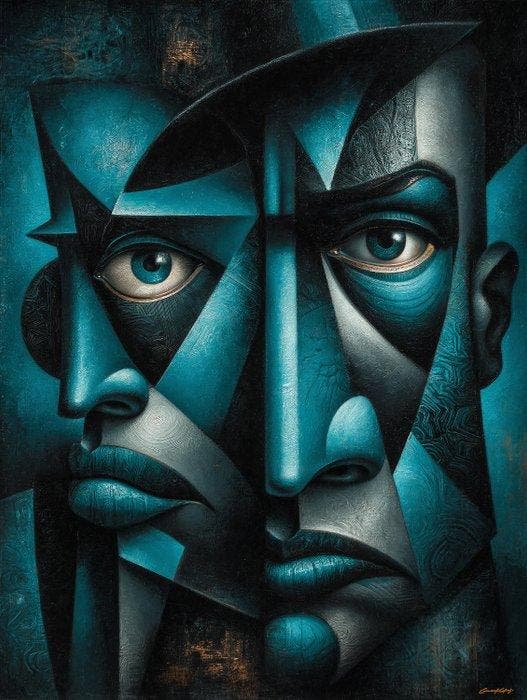 Giancarlo Colombo - GCD Art - Multiple Personalities, Antiek en Kunst, Kunst | Designobjecten