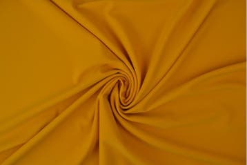 10 meter lycra stof - okergeel, Overige materialen, Verzenden, 120 cm of meer, Geel