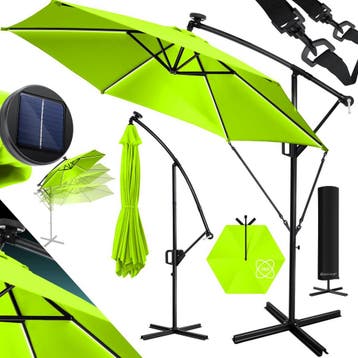 KESSER® Zweefparasol - LED Solar - 350cm x 350cm - Tuinparas, Verzenden, Nieuw