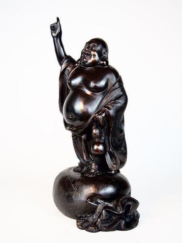 Hotei  Een van de Zeven Geluksgoden - Brons - Yasumasa