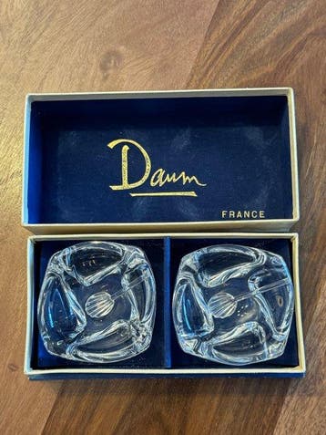 Daum Frères - Zout- en pepervaatjes (2) - Kristal - Daum