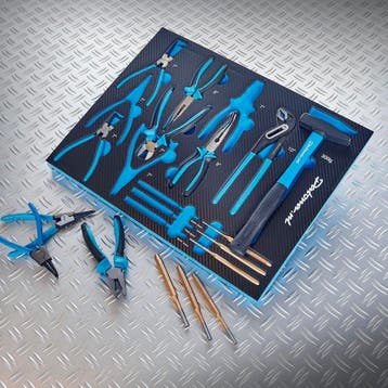 Datona 16-delige tangenset met doorslagen en een hamer in, Doe-het-zelf en Bouw, Ophalen of Verzenden, Nieuw