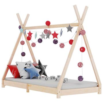 vidaXL Kinderbedframe massief grenenhout 70x140 cm, Verzenden