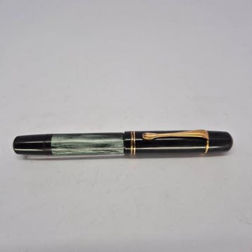 Pelikan - 100N marbled green - 14k gold (M) nib - 1950s -, Nieuw